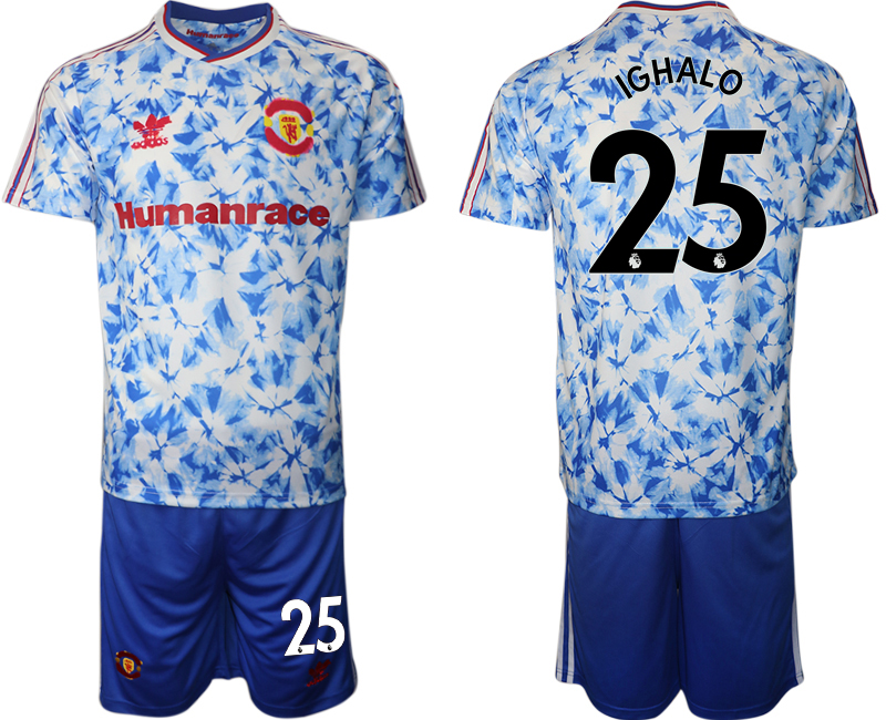 Men 2021 Manchester united adidas Human Race #25 soccer jerseys